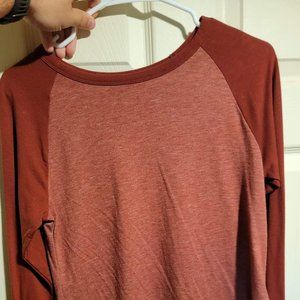 Quarter Sleeve Orange Shirt